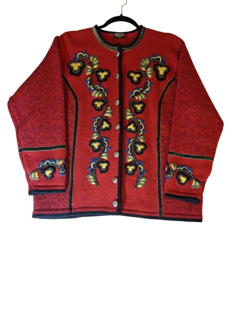Vintage Wool Embroidered Sweater